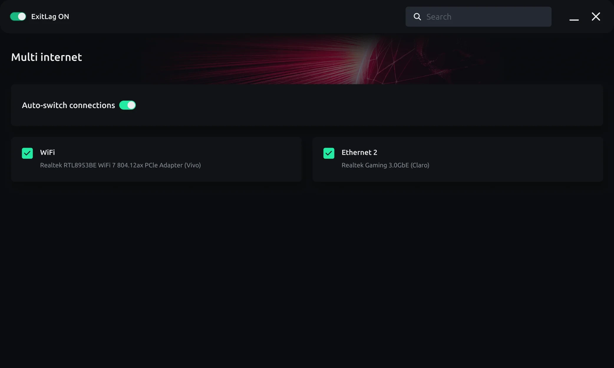 ExitLag app &ndash; Multi-Internet