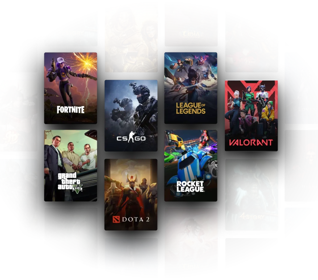 Popular games optimised by ExitLag