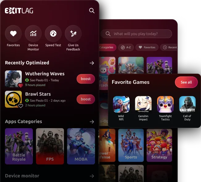 ExitLag mobile app