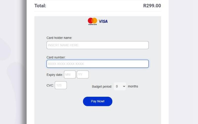 Netcash — card payment